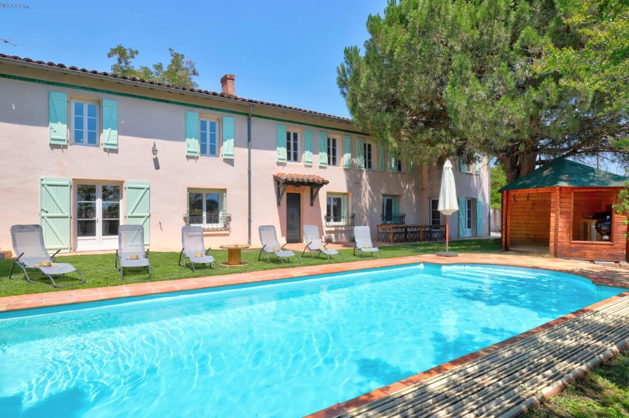Gîte la grappe Occitane - 14 personnes - piscine privée Ambres Esterno foto