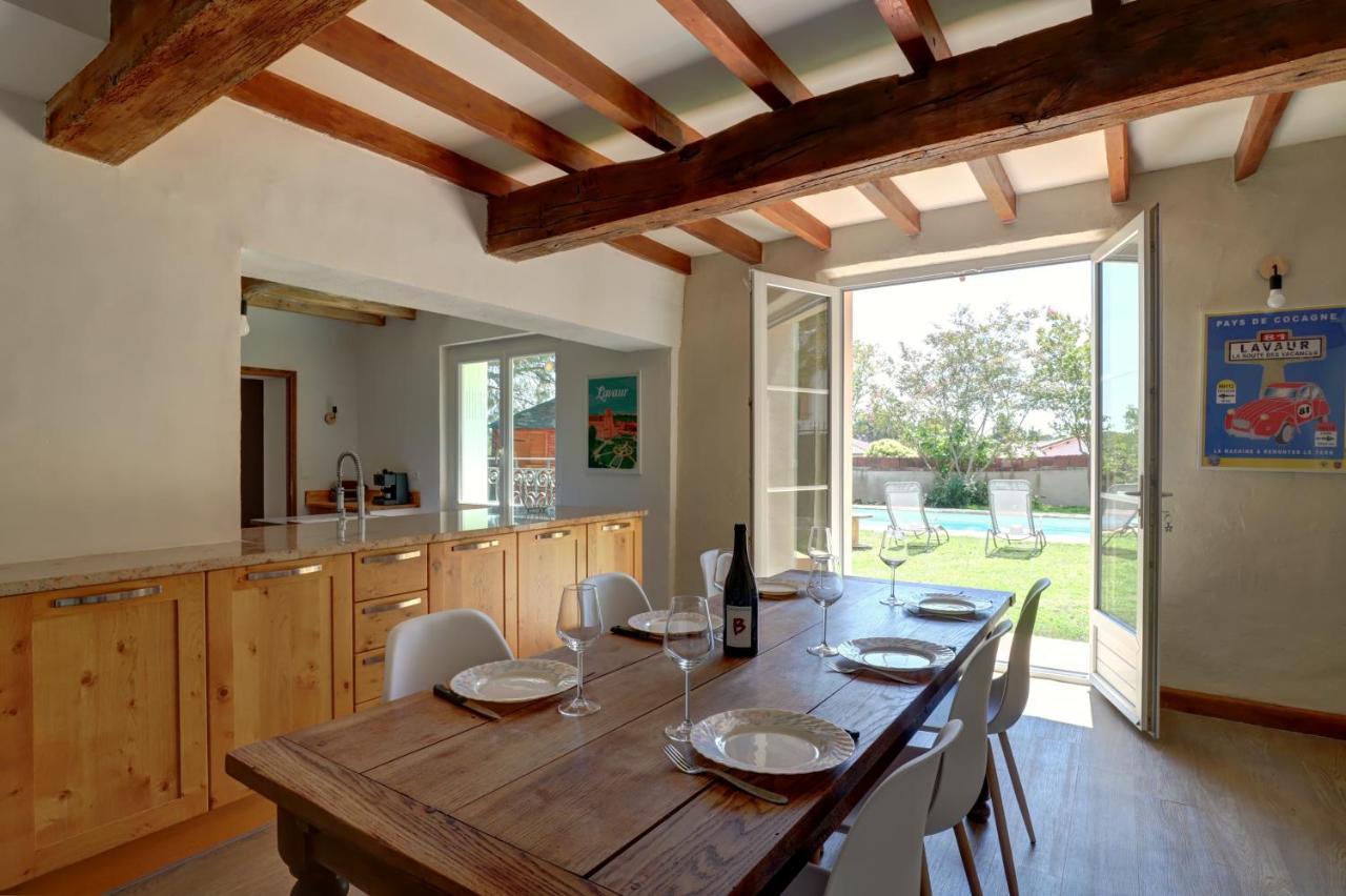 Gîte la grappe Occitane - 14 personnes - piscine privée Ambres Esterno foto