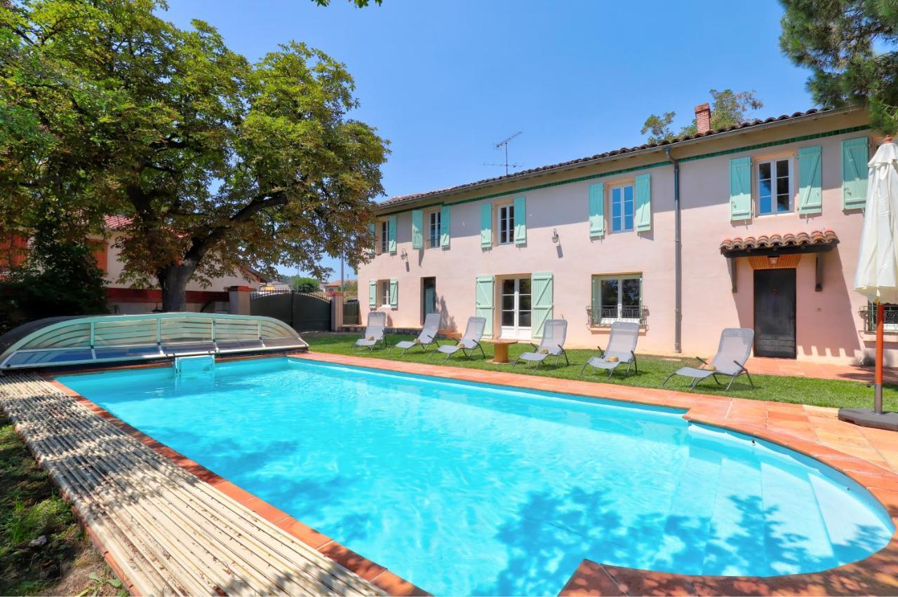 Gîte la grappe Occitane - 14 personnes - piscine privée Ambres Esterno foto
